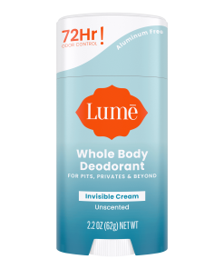 Lume Deodorant Unscented | Cream Stick Deodorant